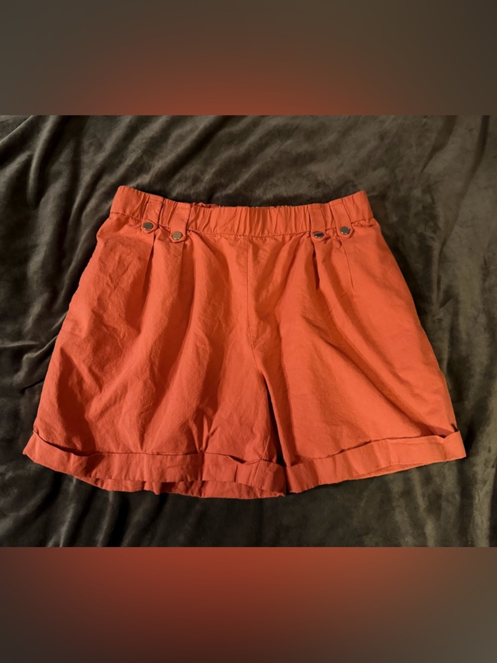 BloomChic Orange Pull On Shorts